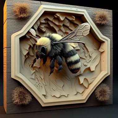 3D модель Bombus glacialis (STL)